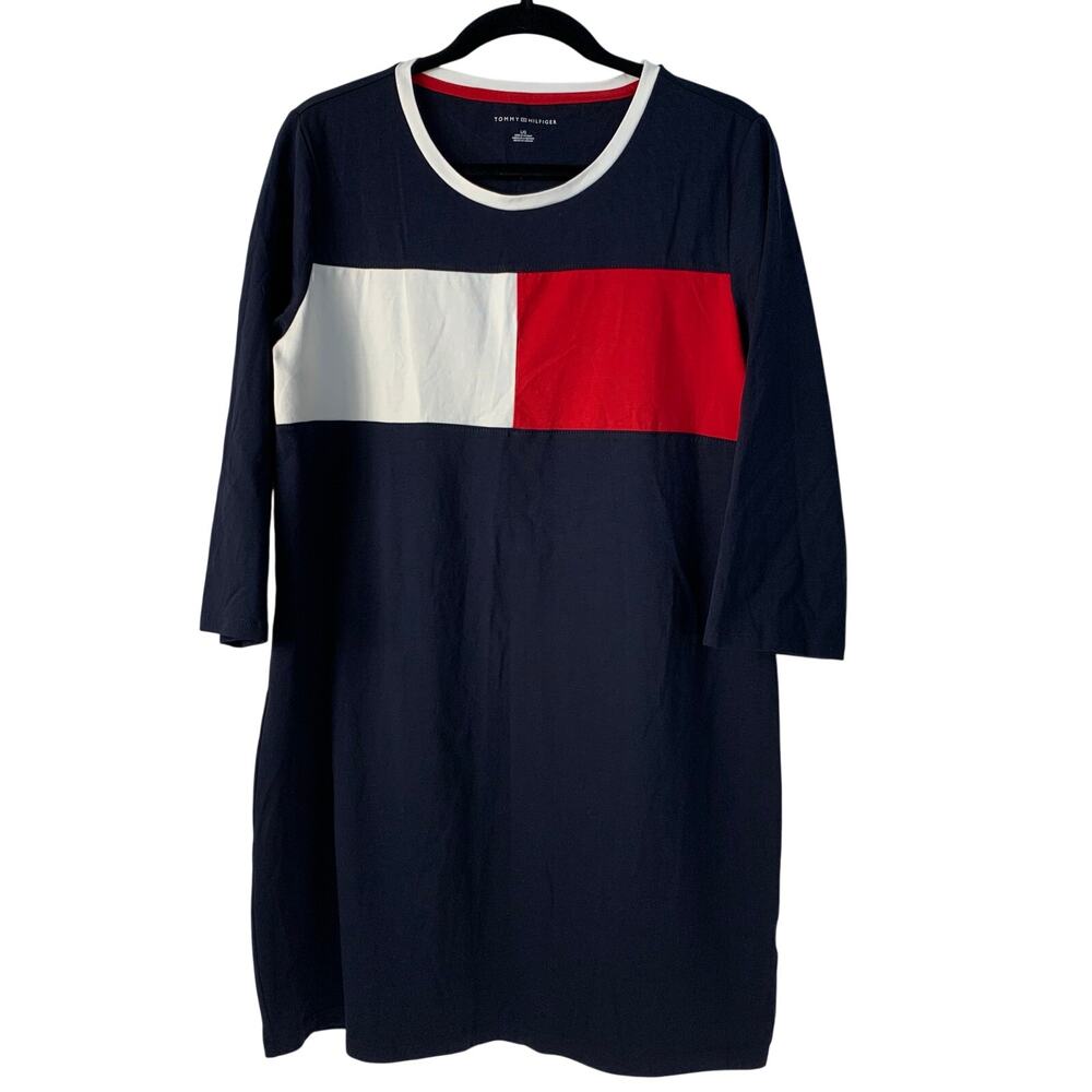 Tommy Hilfiger Women's Log T-Shirt Dress Size Large